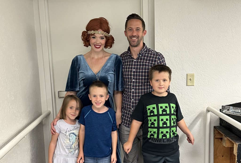 Elleshia Anne Seymour with her ex-husband Kendall and their three kids in an undated photo before she allegedly abducted the kids and flew to Europe on Nov. 30, 2025.